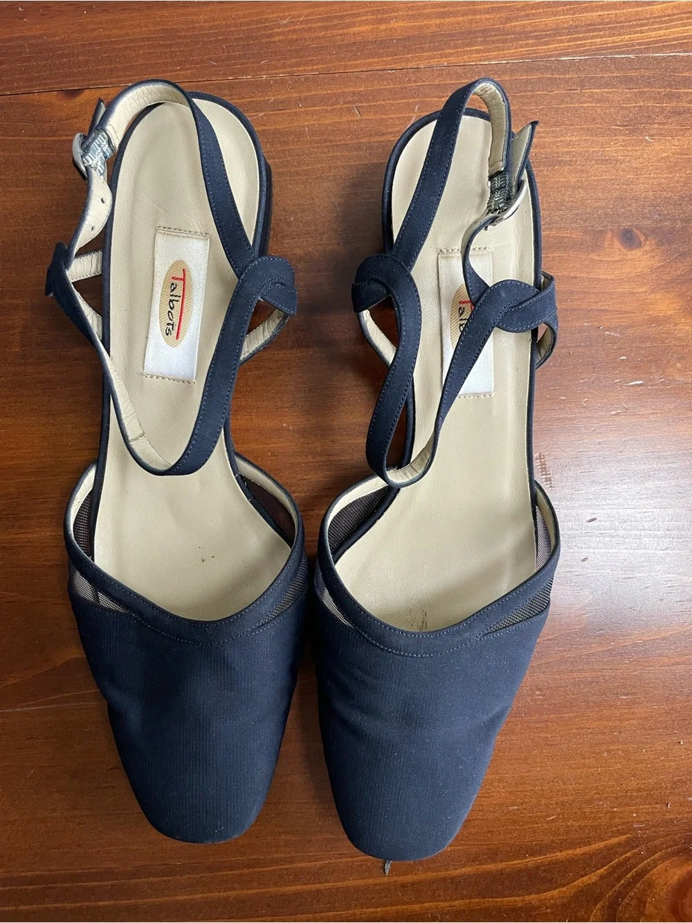 Talbots Slingback Square-Toe Low Heels